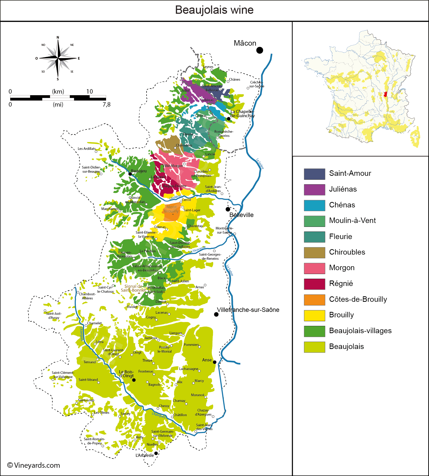 Wine Map of France, French Wine Regions Map, Carte De Vins De France, Wine  Gift -  Norway