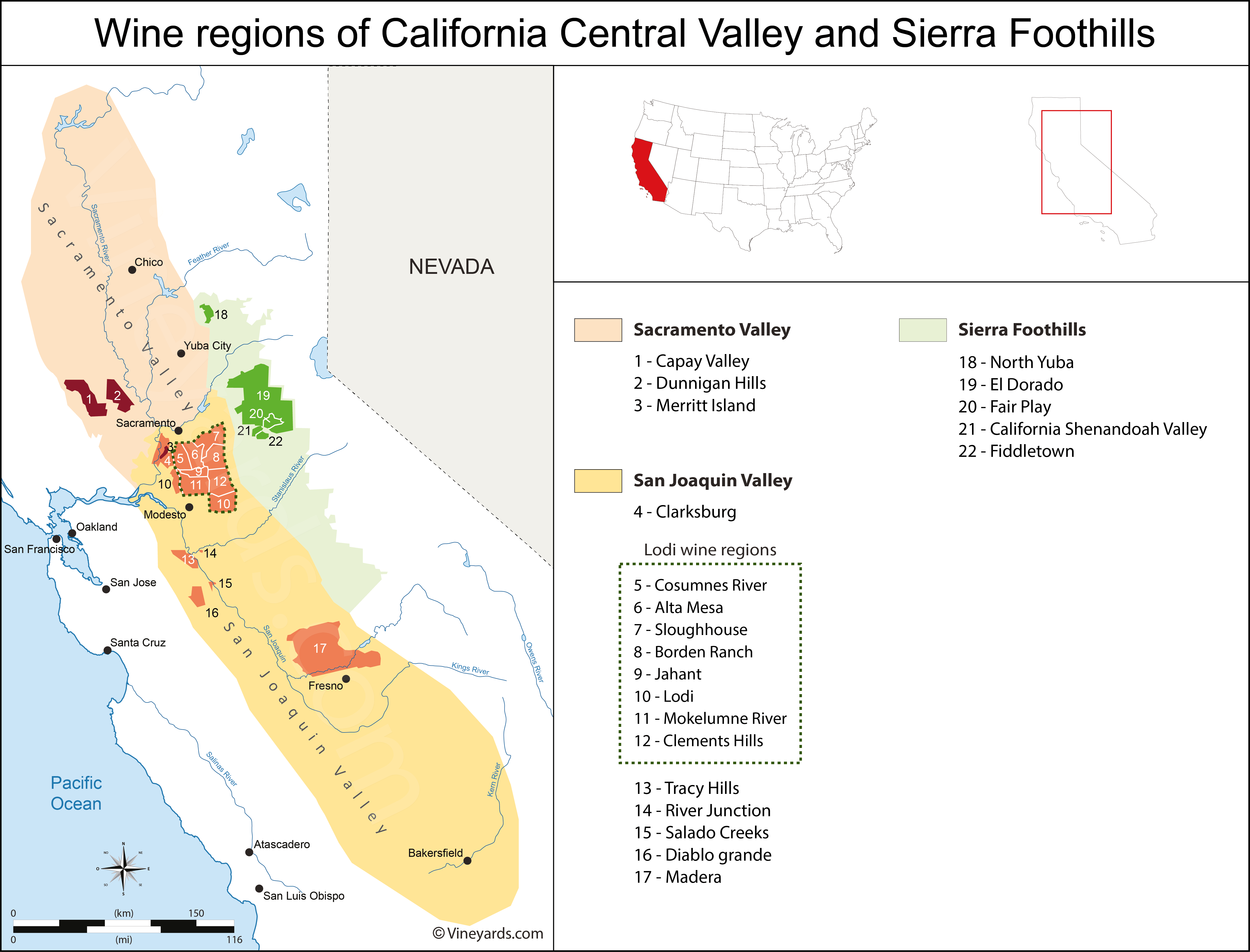 california wine maps