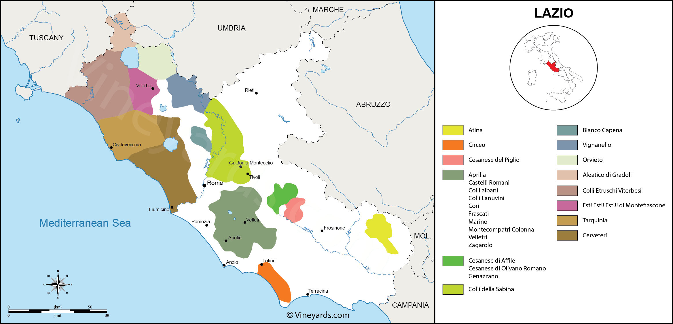 Wine Regions in Lazio