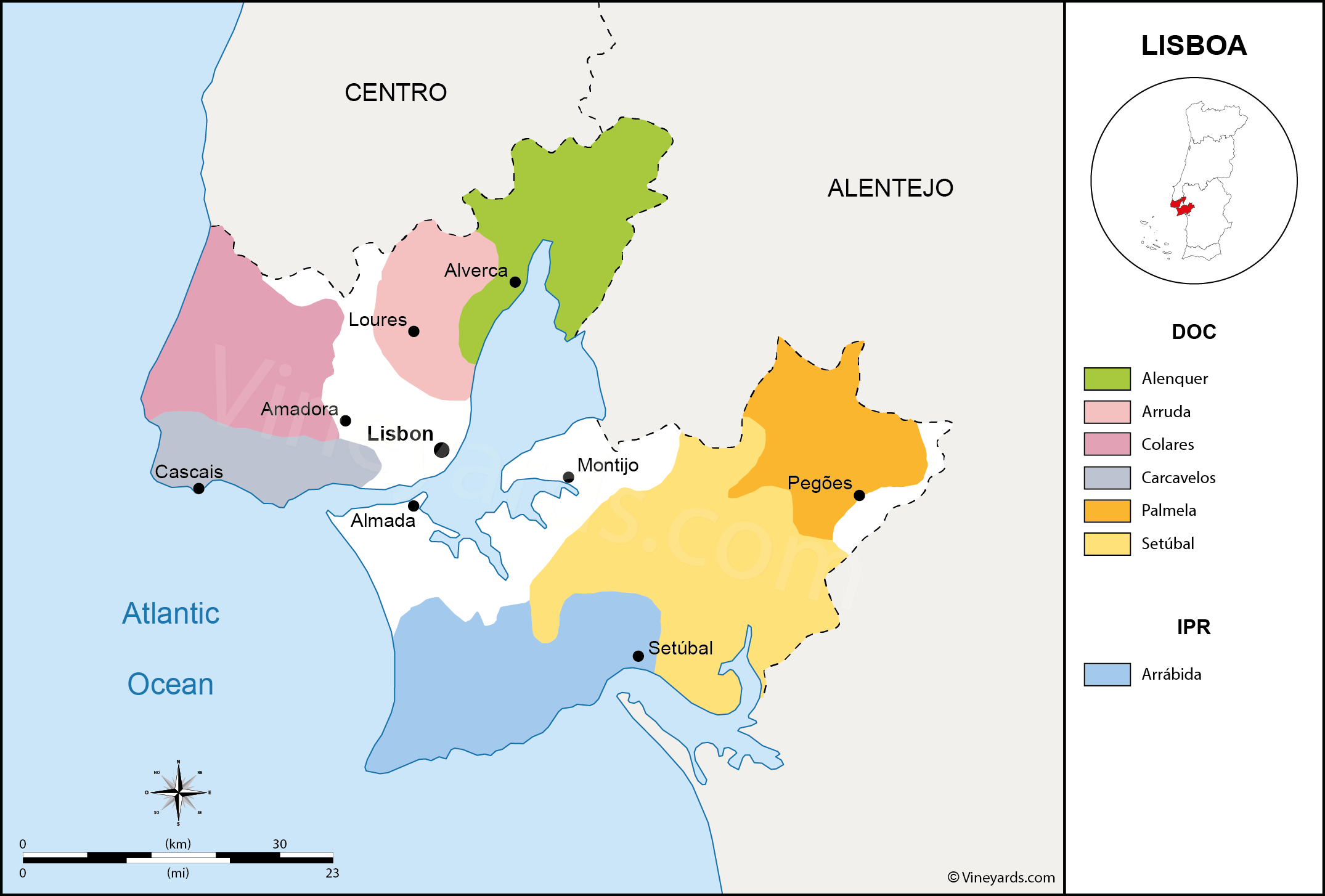 Mapa Regional Portugal Centro by Various