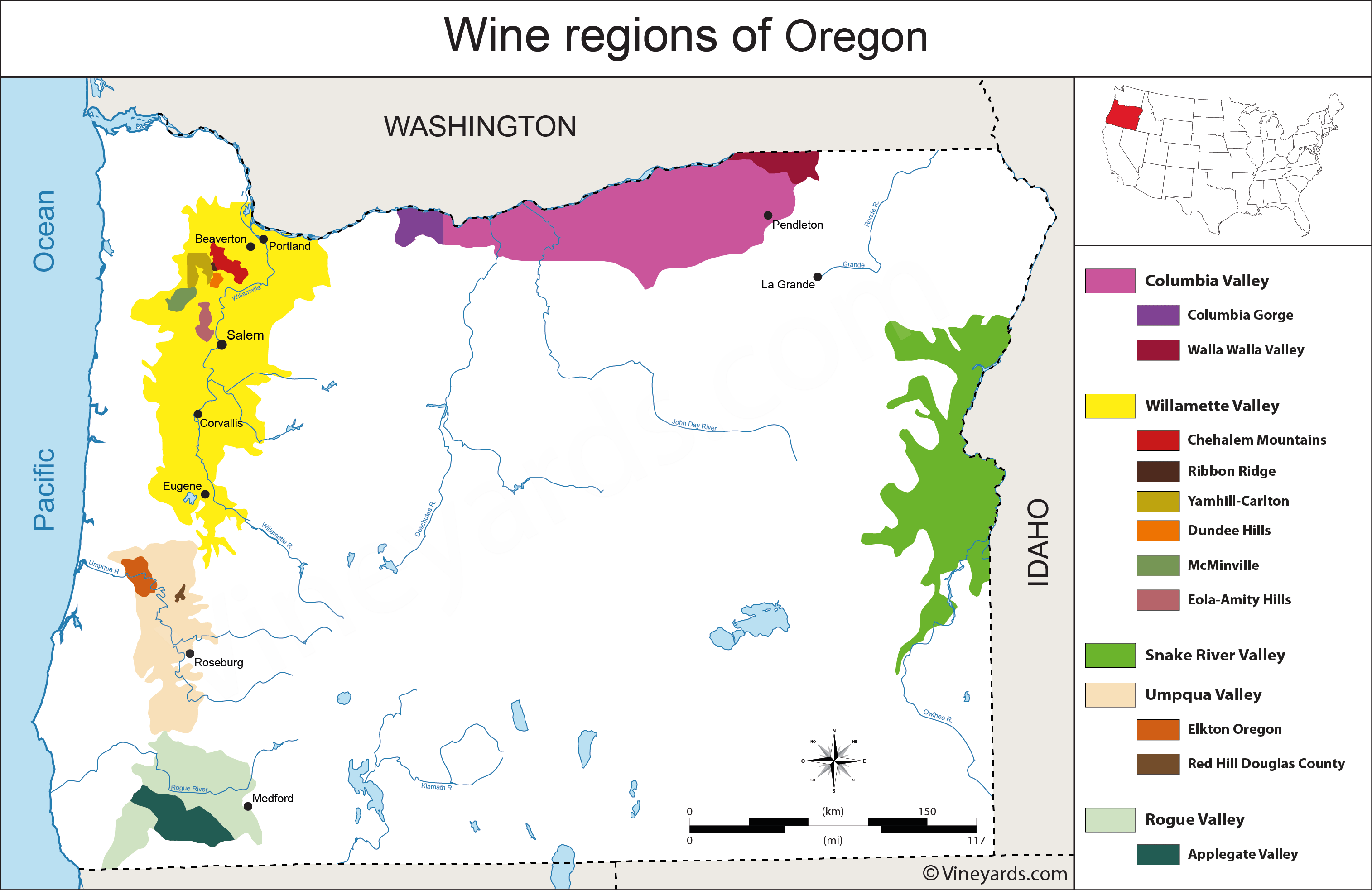 wa state wine maps